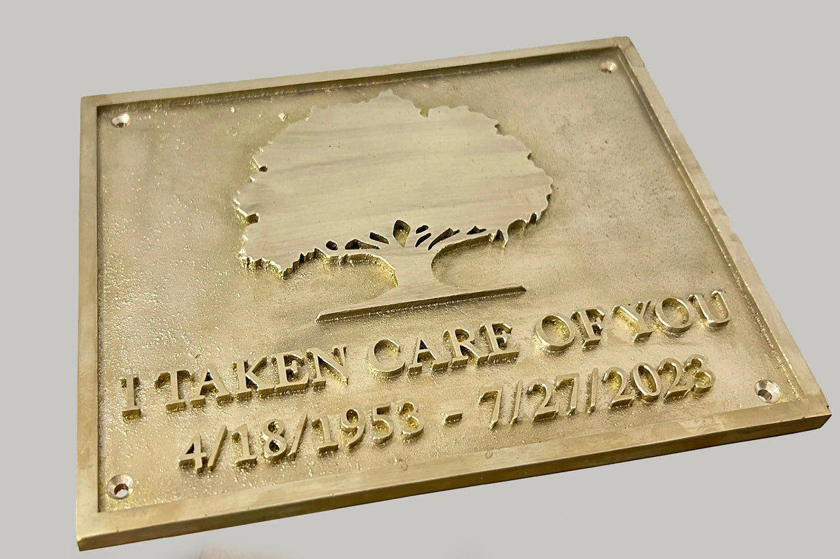 Personalized Brass Signs | Custom 3D Brass Plaques