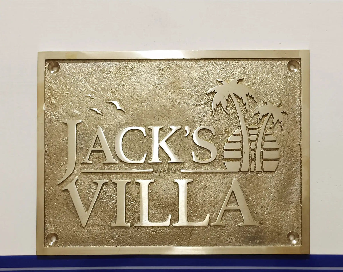 Personalized Brass Signs | Custom 3D Brass Plaques
