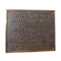 Outdoor Bronze Memorial Plaques – Personalized Memorial Signs