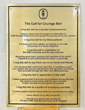 Personalized brass plaques - deep etched plaque 