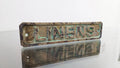 Personalized bronze establish signs - Green patina custom plaque