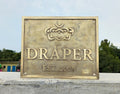 Personalized last name brass signs & plaques 