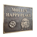 Custom Bronze Plaque with Pet Design – Personalized Address or Memorial Sign