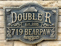 Unique Door sign - Custom bronze plaques