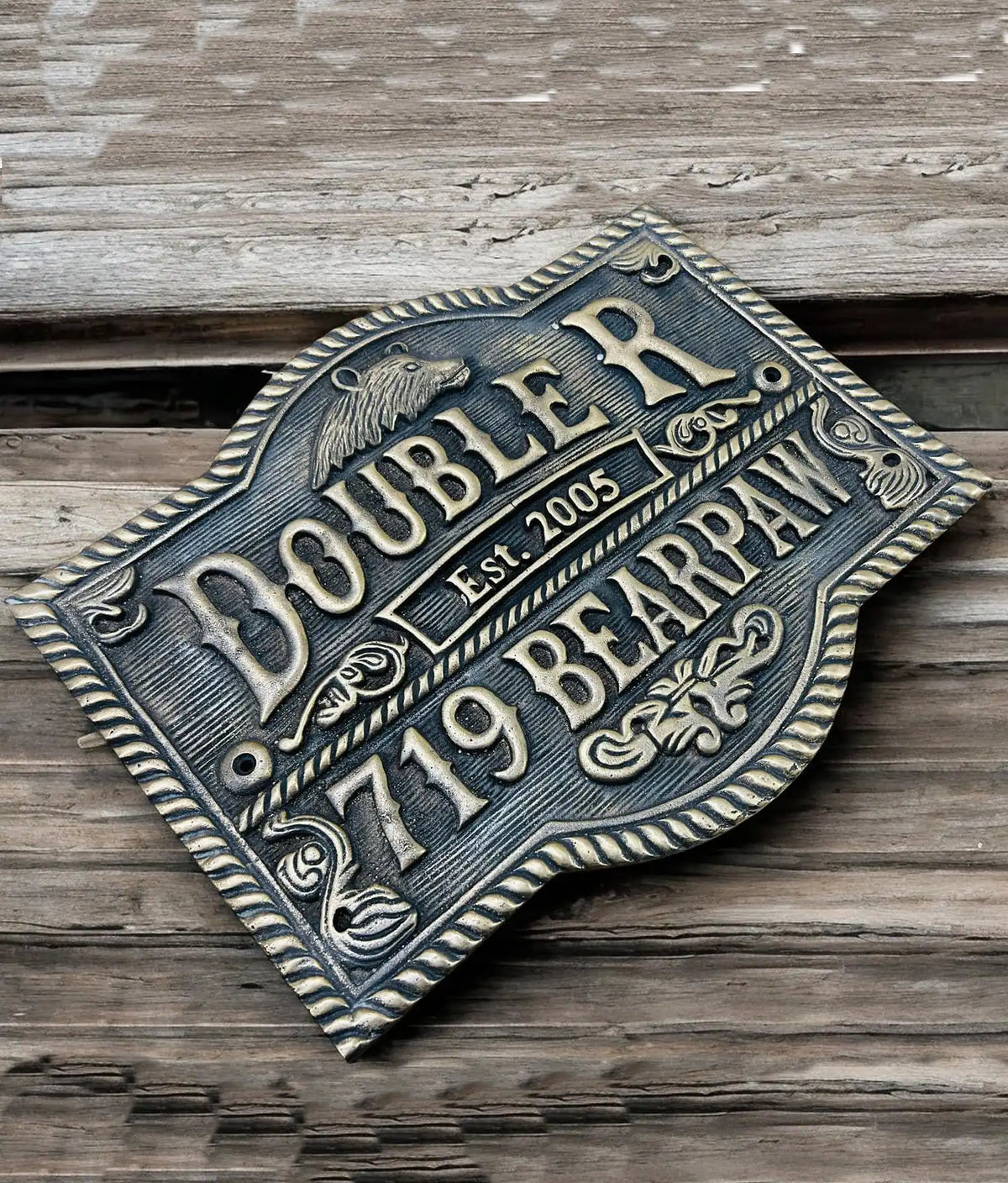 Unique Door sign - Custom bronze plaques