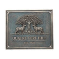 Personalized Bronze Address Plaques 3D Design in Oil-rubbed Bronze Finish