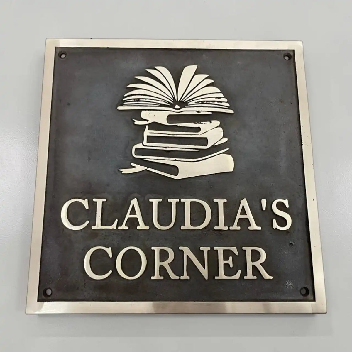 Custom Bronze Plaques with Family Crest, Logo or Design - Address plaques