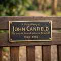 bronze remembrance plaque garden tribute