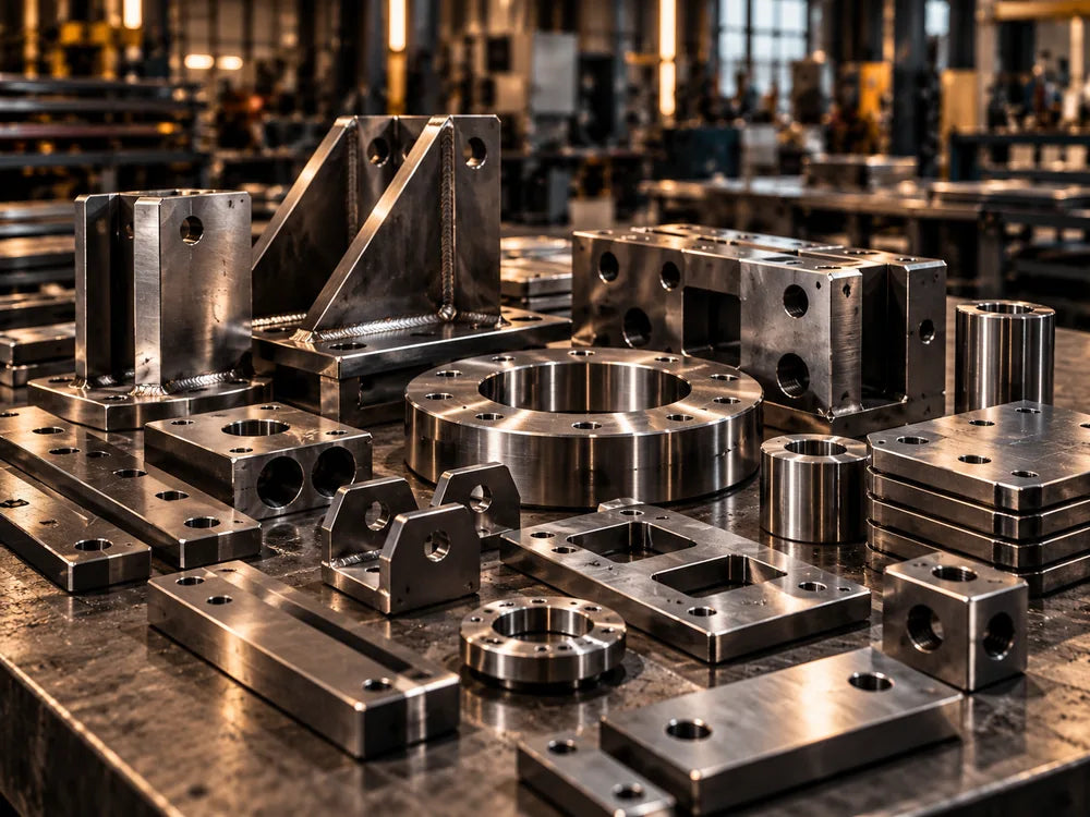 Precision machined and fabricated metal components