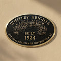 custom cast bronze historic plaque oval design