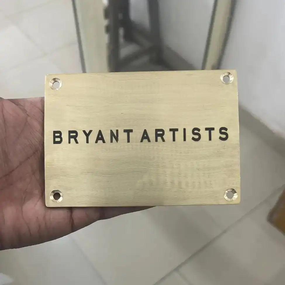 Brass Plaques with Custom Engraving  - Custom Engraved Brass Plaques
