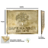 Custom Brass Name Plates - Personalized Brass Plaques