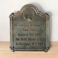 Custom Plaques with Complete 3d design in brass/bronze metal- Fully Custom Shape, design and Size