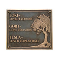 Bronze Memorial Plaques for Graves – Personalized Memorial Signs