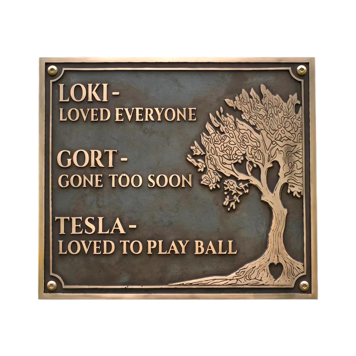 Bronze Memorial Plaques for Graves – Personalized Memorial Signs