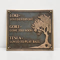 Bronze Memorial Plaques for Graves – Personalized Memorial Signs