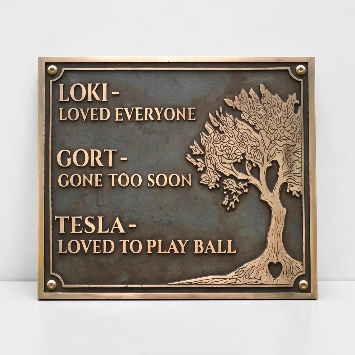 Bronze Memorial Plaques for Graves – Personalized Memorial Signs