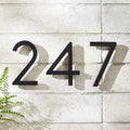 modern house numbers
floating house numbers