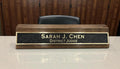 Premium personalized desk name plate for office