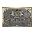 Personalized Bronze Address Plaques 3D Design in Oil-rubbed Bronze Finish